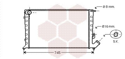 VAN WEZEL Radiators, Motora dzesēšanas sistēma 09002211